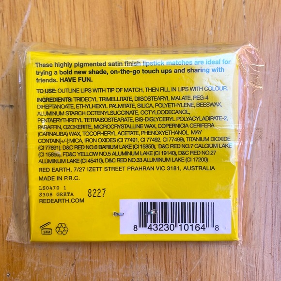 ⚜️Red Earth “Have Fun” Lipstick Matches! NWT! - Picture 2 of 4